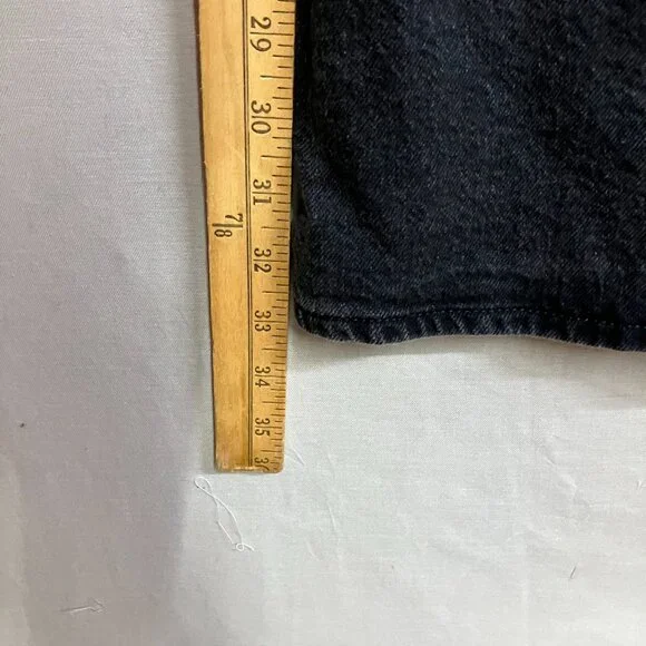 NWT Universal Thread Women's Size 16 Black A-line Midi Denim High Rise Skirt - Picture 13 of 13